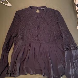 Boho lace womens top